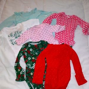 7 newborn long sleeve onesies